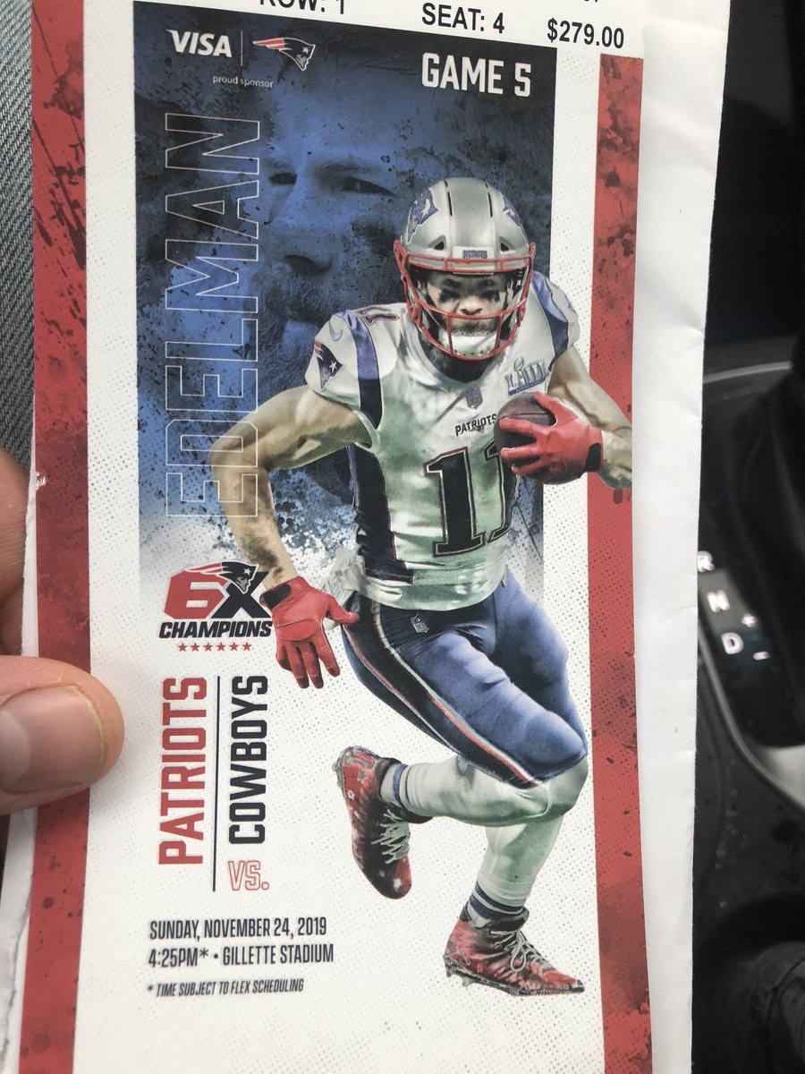 Jimbo_Slice1986's tweet photo. Get to cross this off my bucket list! Getting to watch @dak @EzekielElliott and the @dallascowboys beat up on the Patriots! Let’s go Cowboys!!! https://t.co/hnlf7WbccB