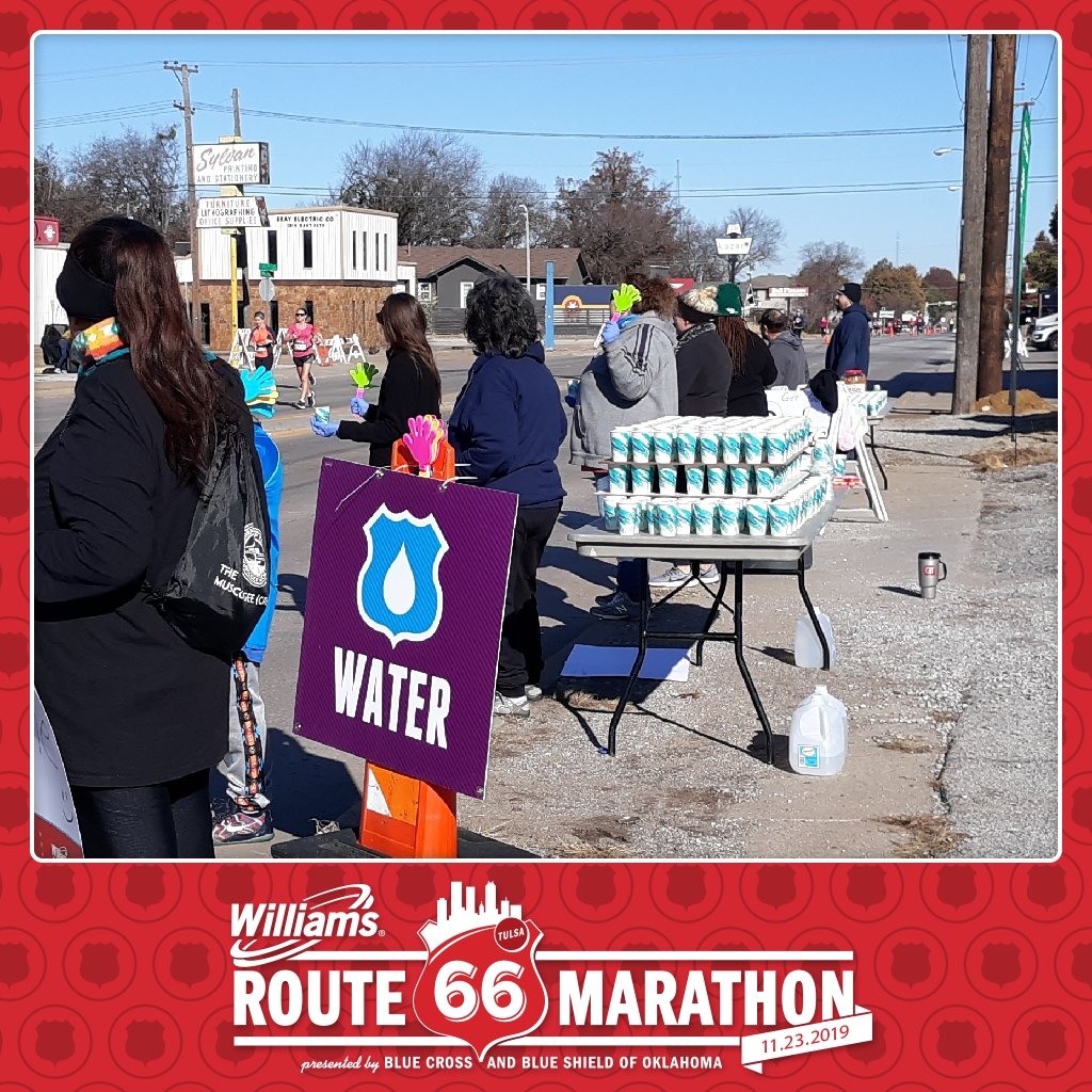 HenleyVille's tweet photo. IHCRC water station for route 66 marathon! https://t.co/DEljZFzpF7