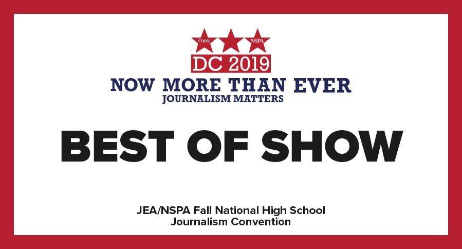 The Winnetonka 2019 Odyssey yearbook, “Beyond” placed tenth in the Best of Show competition at the JEA/NSPA Fall National High School Journalism Convention. NSPA honored the top 10 attending schools in five categories at the awards ceremony on Nov. 23.  #thisistonka #tonkapride
