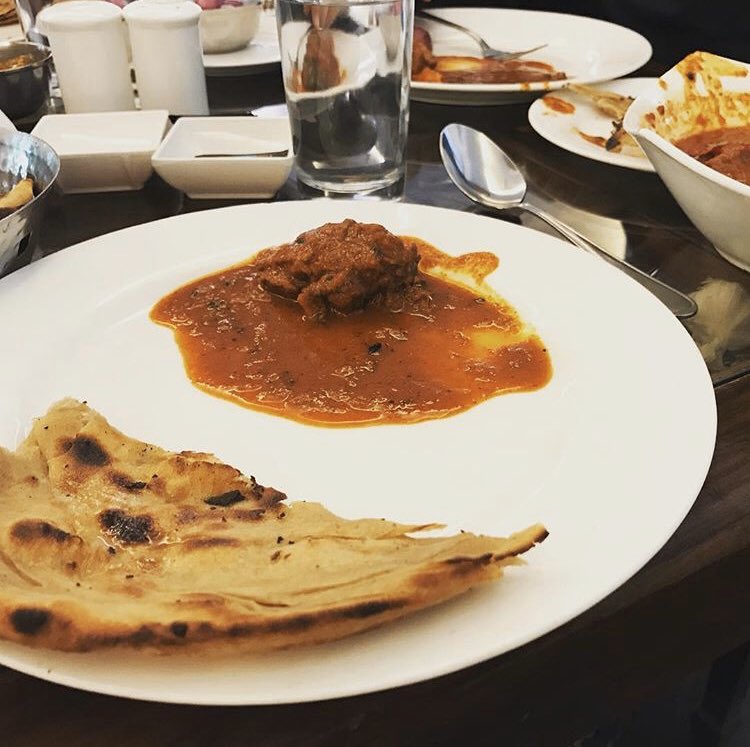 In this pic: Punjabi butter chicken with lachha paratha, Jaipur’s laal maas with lachha paratha, mutton handi biryani, paav bhaji, samosa, paapdi chat, gulaab jamun.