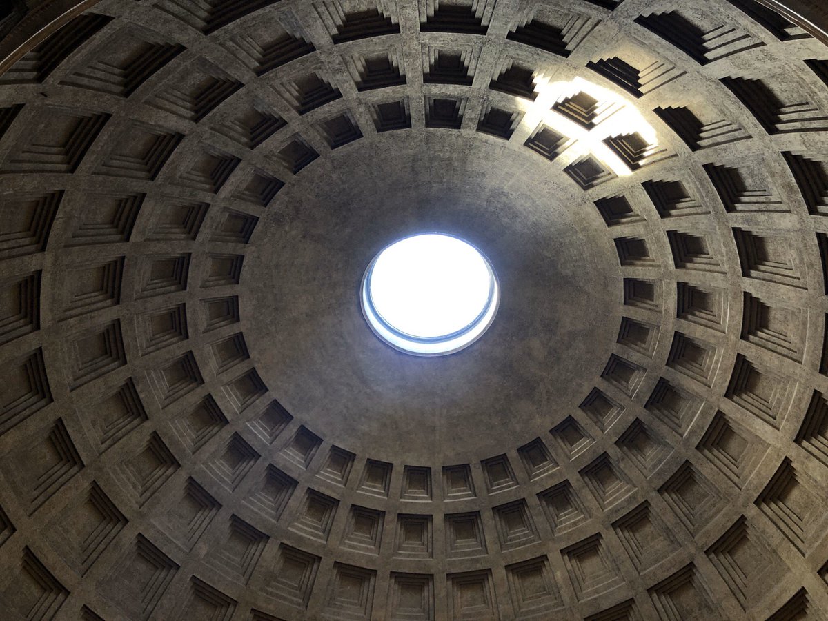 My arrival within the interior of The Pantheon. I was fascinated by the features it possesses, such as the hole located on the center of the ceiling (where the light shines through), brilliantly showing that it is the largest reinforced dome in the world, & it’s unique holiness.