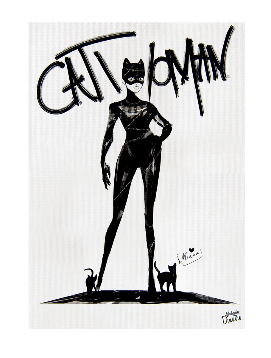 Catwoman. #Catwoman #dccomics #characterdesign #drawing #popart