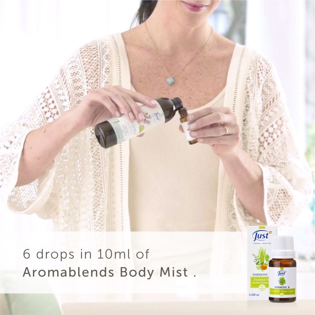 JUSTUSAOFFICIAL's tweet photo. Partaking in a little #SelfCareSunday? 🙌🏼 Mix 6 drops of 🌿 Harmony + in 10 ml of 👃🏼🌸Aromablends Body Mist, Body Lotion or Body Oil for instant bliss and relaxation.  💆🏻‍ https://t.co/oZ2UzMIRHJ