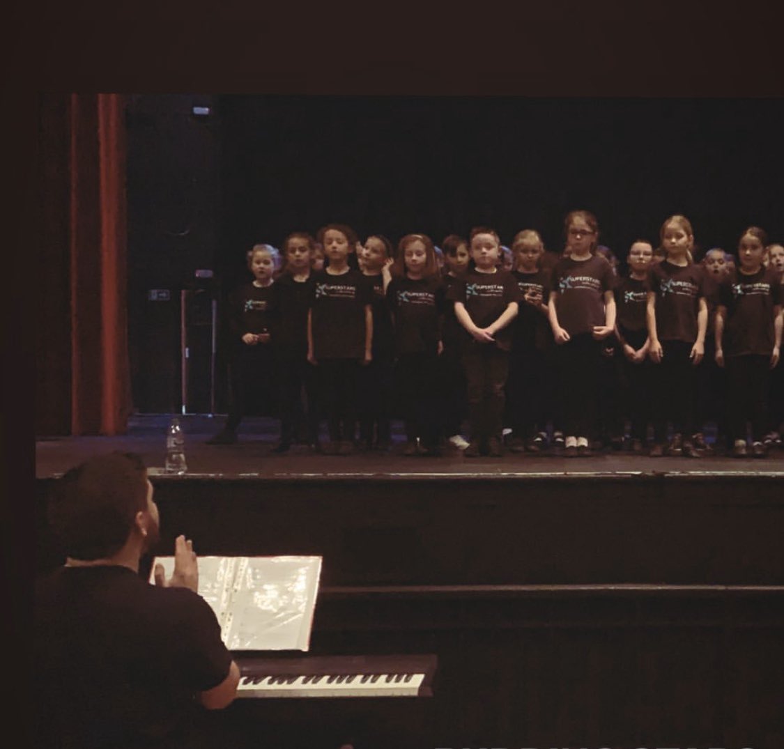 CBondComposer's tweet photo. A great final week of rehearsals with @SUPERSTARSPA today in preparation for their 10 Year Anniversary Showcase next weekend. I won’t be there as I’m working in Manchester, but great group and solo performances; 800 tickets sold and 100 still available - attend attend attend! 🌟 https://t.co/LyXA0UNYNq