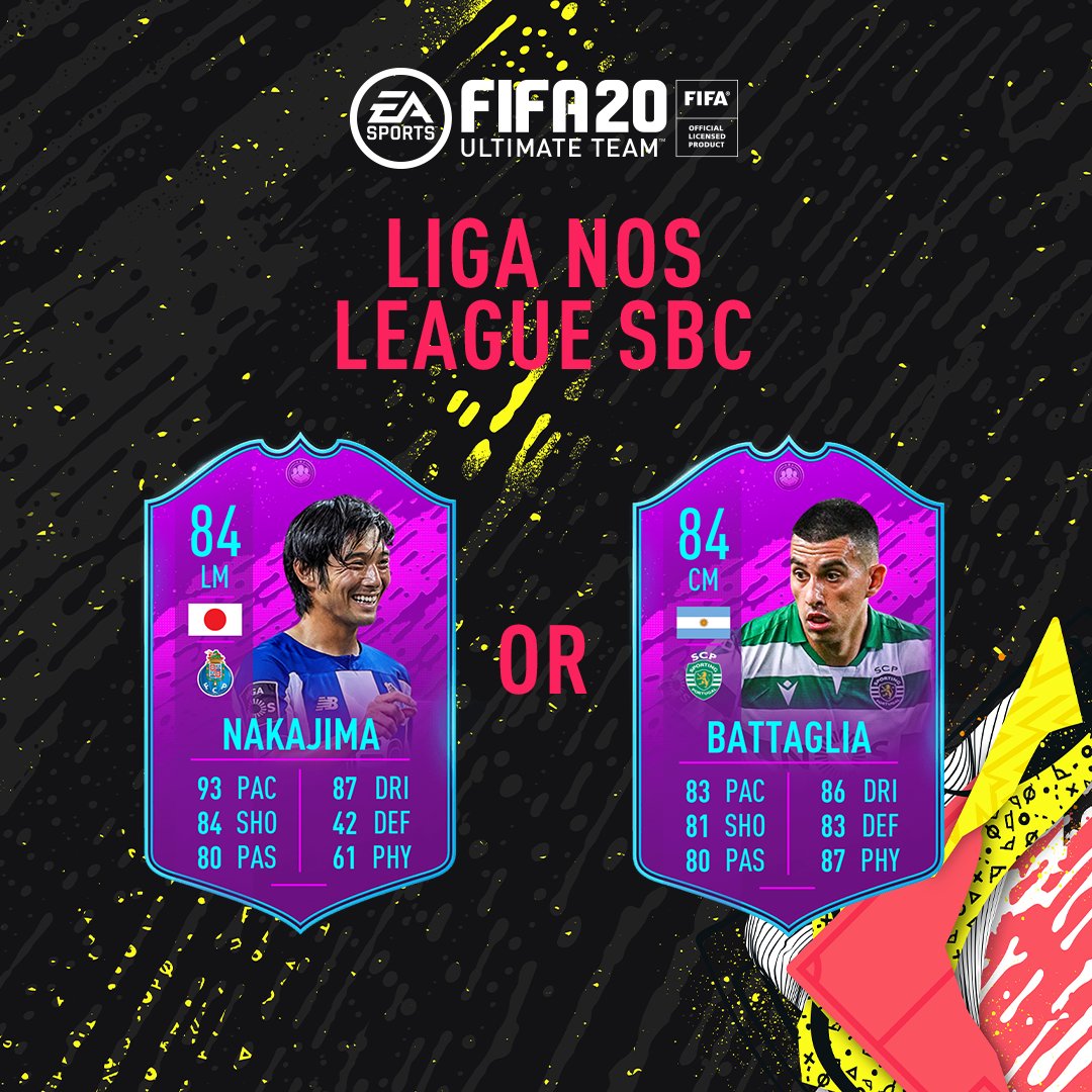 🇯🇵 or 🇦🇷?

The @ligaportugal 🇵🇹 League SBC is available in-game!

#FIFA20 | #FUT20