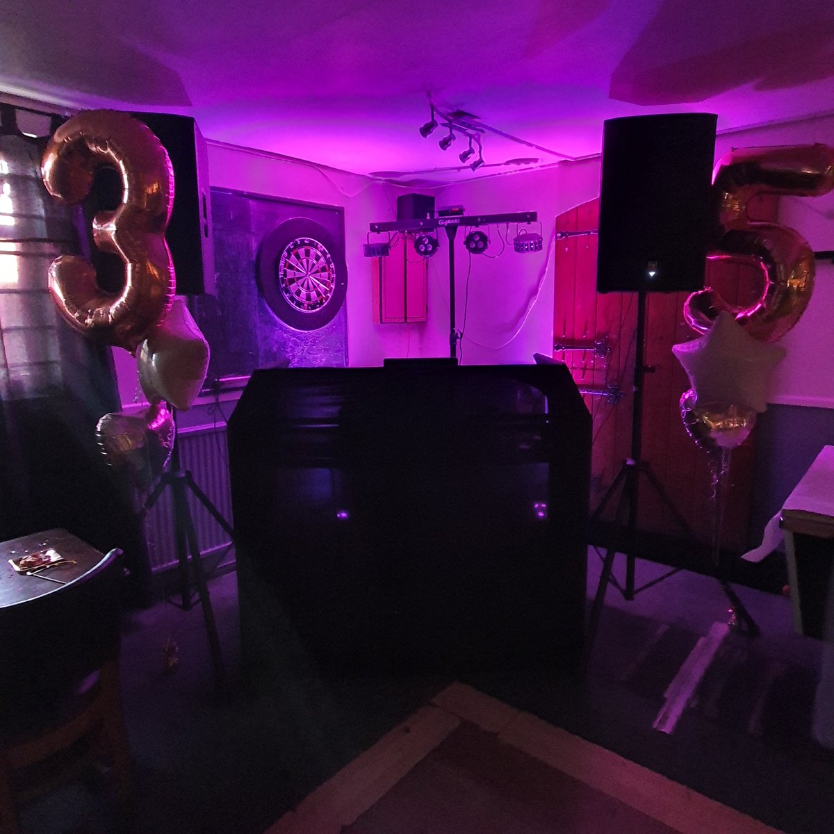 EventCameron's tweet image. DJ set up for a 35th Birthday party in Farnham Royal
