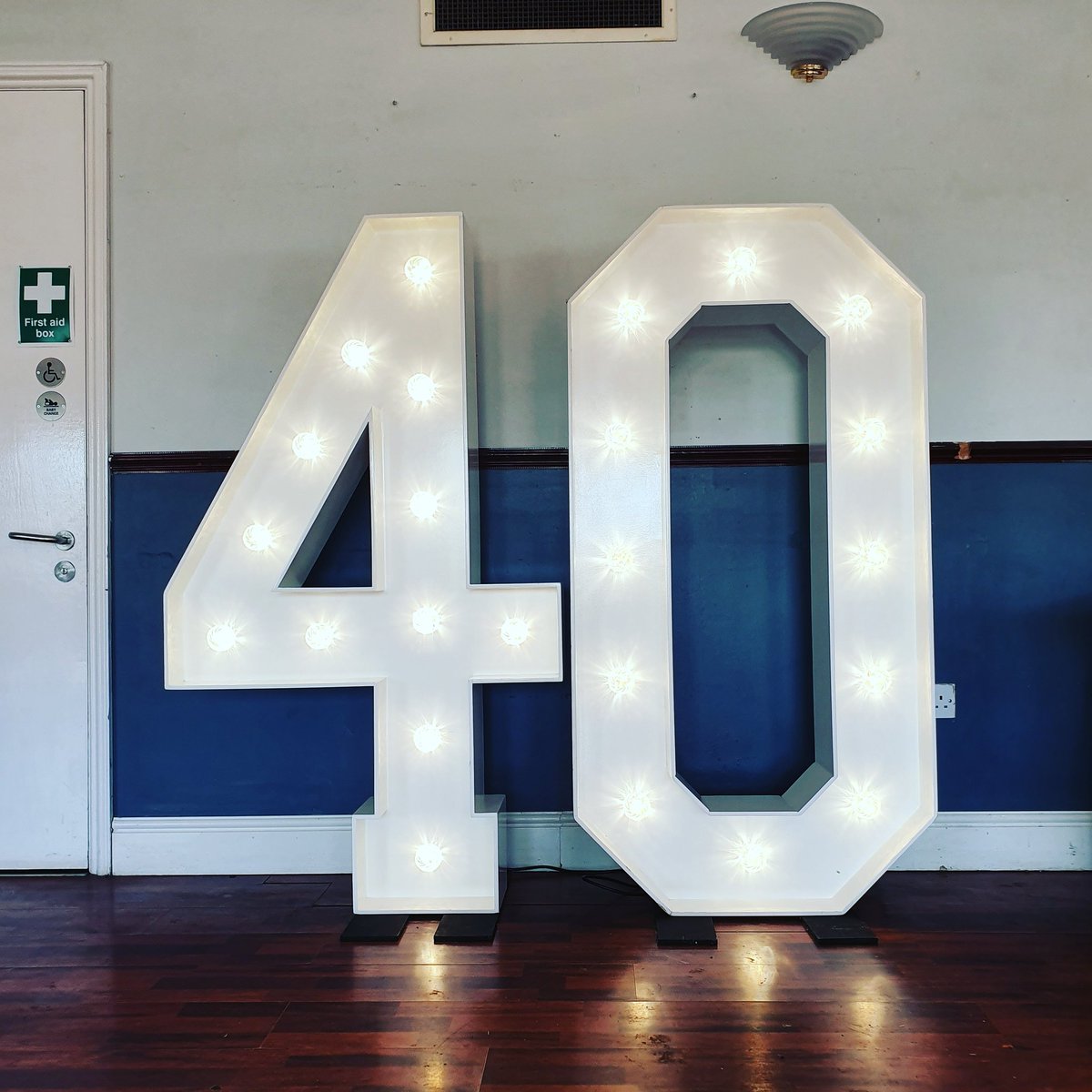 EventCameron's tweet image. 5ft 40 Sign hired out in September for a 40th birthday party in Burnham Cricket Club