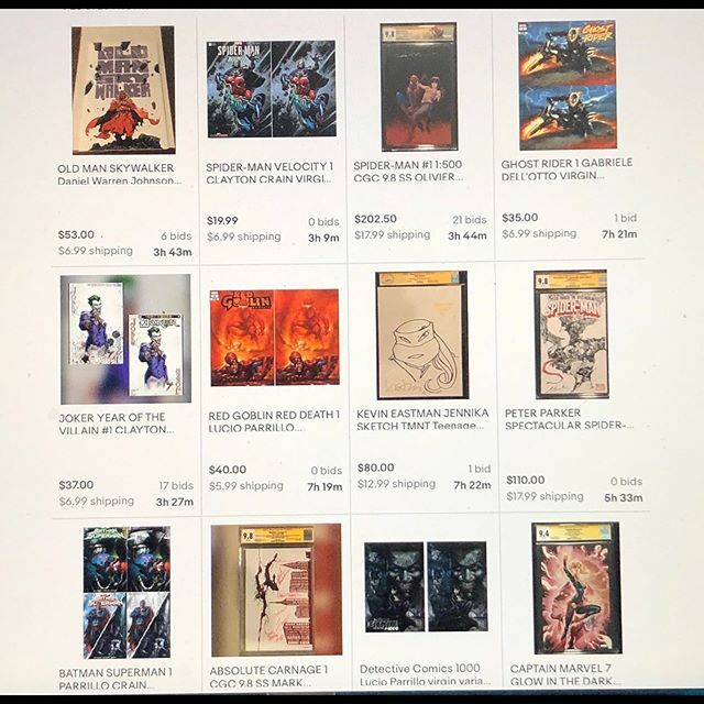 Auctions Ending Tonight Link In Bio 🤘🏼🔥🤘🏼🔥🔥🎄🎄🎄💥🤯💥 #igcomicsbooks #igcomicscollector #igcomicsfam #igcomicscommunity #comicsforsale #comics #ebayseller #joker #spiderman #ghostrider #igcomicbookfamily ift.tt/33h5s64