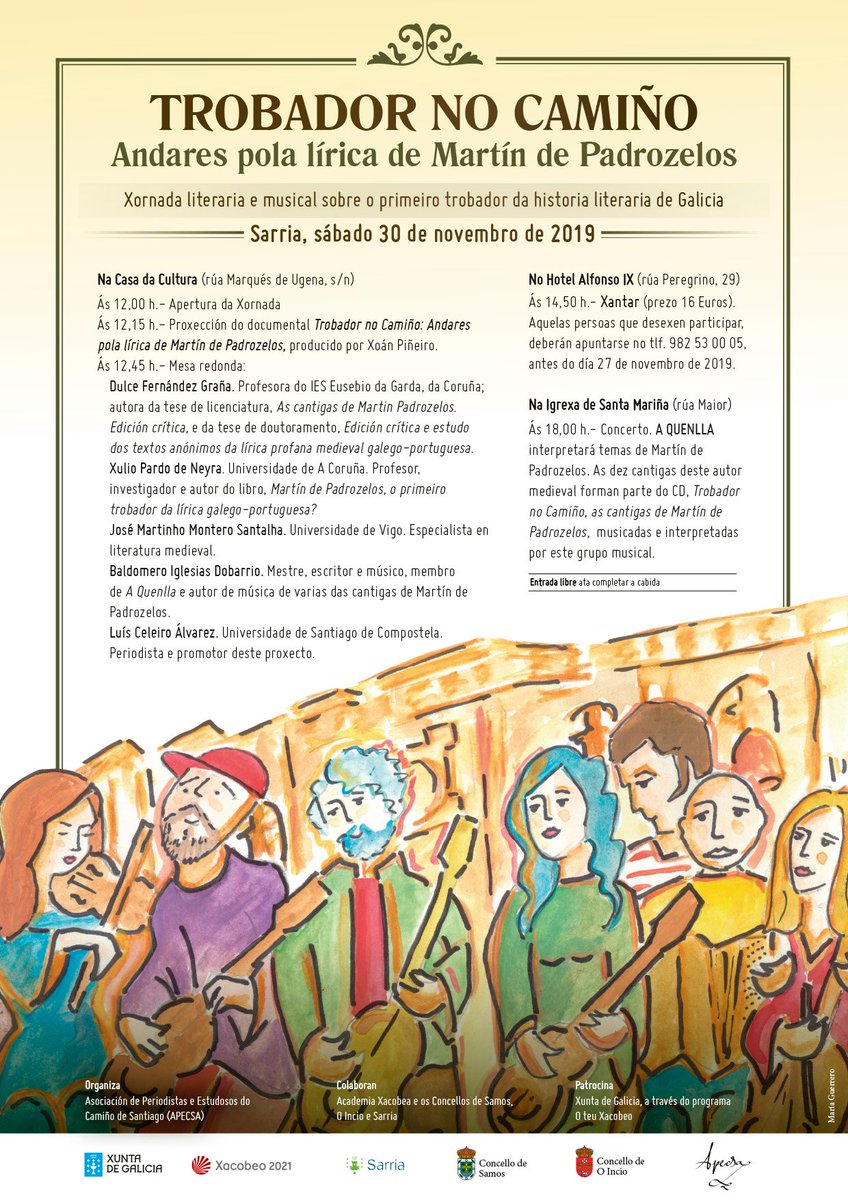 #AQuenlla presenta disco #TrobadorNoCamiño en <a href="/SarriaConcello/">Concello de Sarria</a> #BaldomeroIglesiasMero <a href="/LoisCeleiro/">Luís Celeiro Álvarez</a> <a href="/APECSA2/">Asociación de Periodistas e Estudosos do Camiño</a> @conscultura <a href="/concellooincio/">Concello O Incio</a> <a href="/Xunta/">Xunta de Galicia</a> #Xacobeo2021 #INFO ✅bit.ly/2XI9Rhm