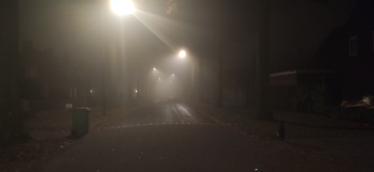 Rayintu's tweet image. Foggy night