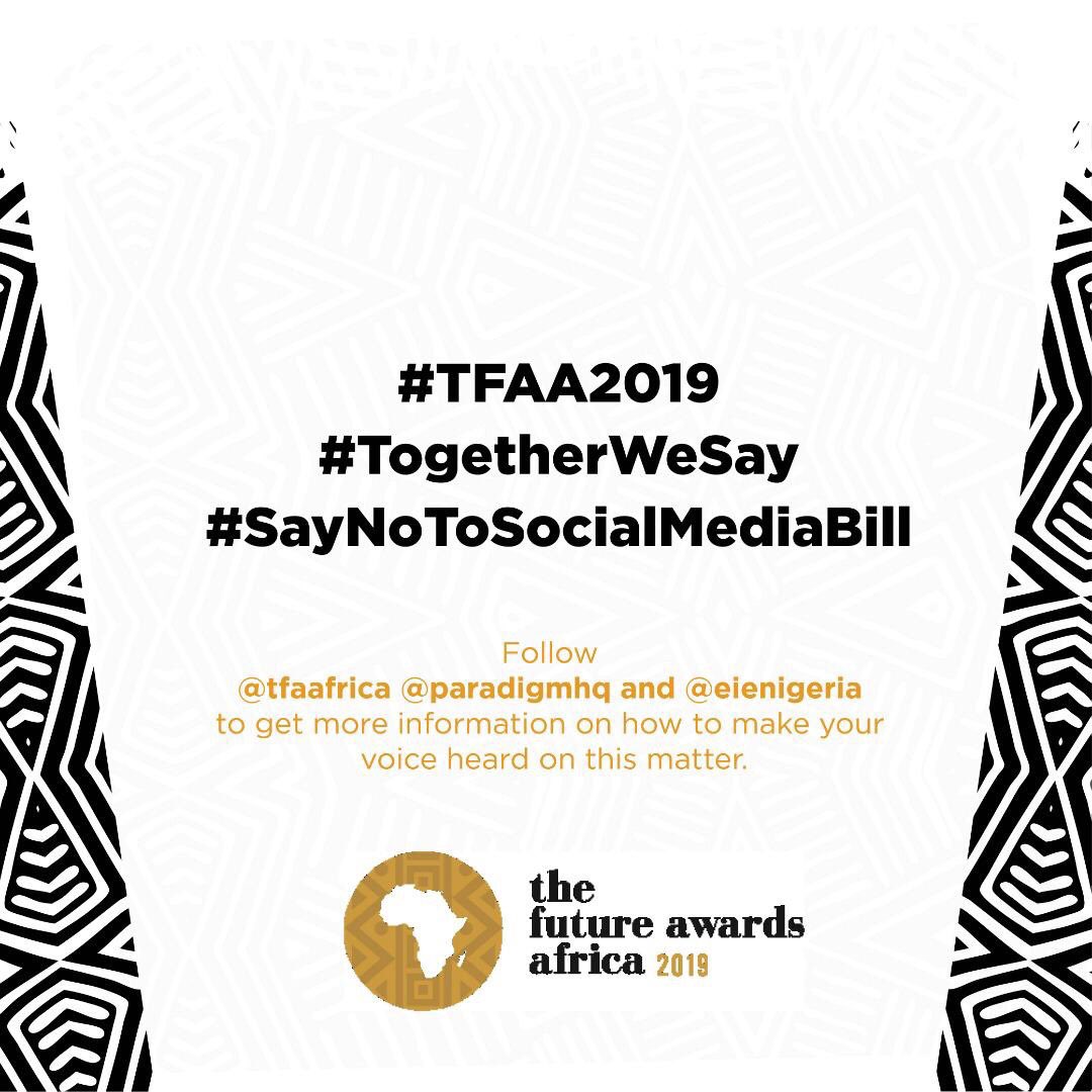 AyoAroloye's tweet image. #TFAA #tfaa2019 #togetherwesay #SayNoToSocialMediaBill