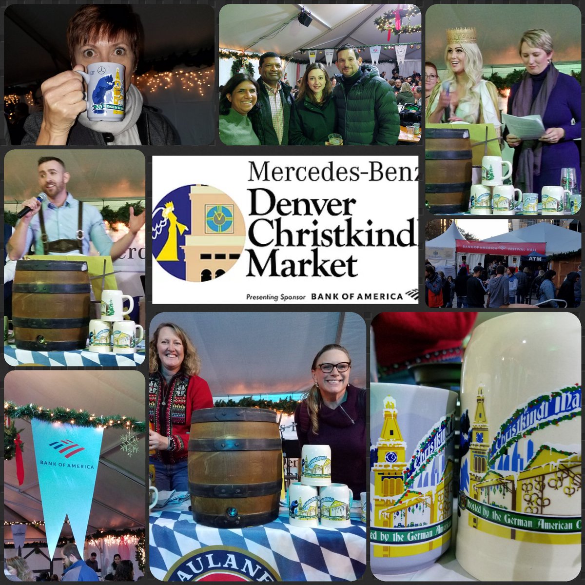 Thrilled to help officially kick-off #2019HolidaySeason at @DenverChristKindlMarket. Recover from your #BlackFriday shopping at the @BankofAmerica Festival Hall for all-day happy hour! christkindlmarketdenver.com  #Denver #DenverChristkindlMarket