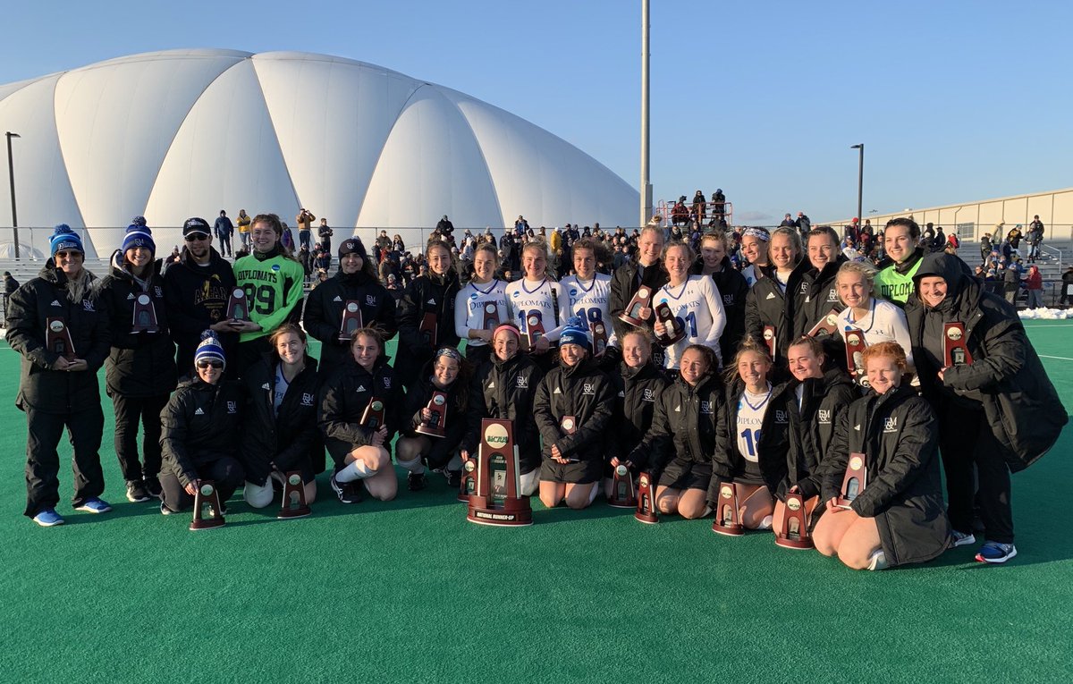 Congrats to <a href="/fandmFH/">F&M Field Hockey</a> on a great season that included a program record 20 wins (20-4) &amp; the Diplomats’ first NCAA Division III championship appearance since 1981. #NCAAFH <a href="/GoDiplomats/">GoDiplomats.com</a>