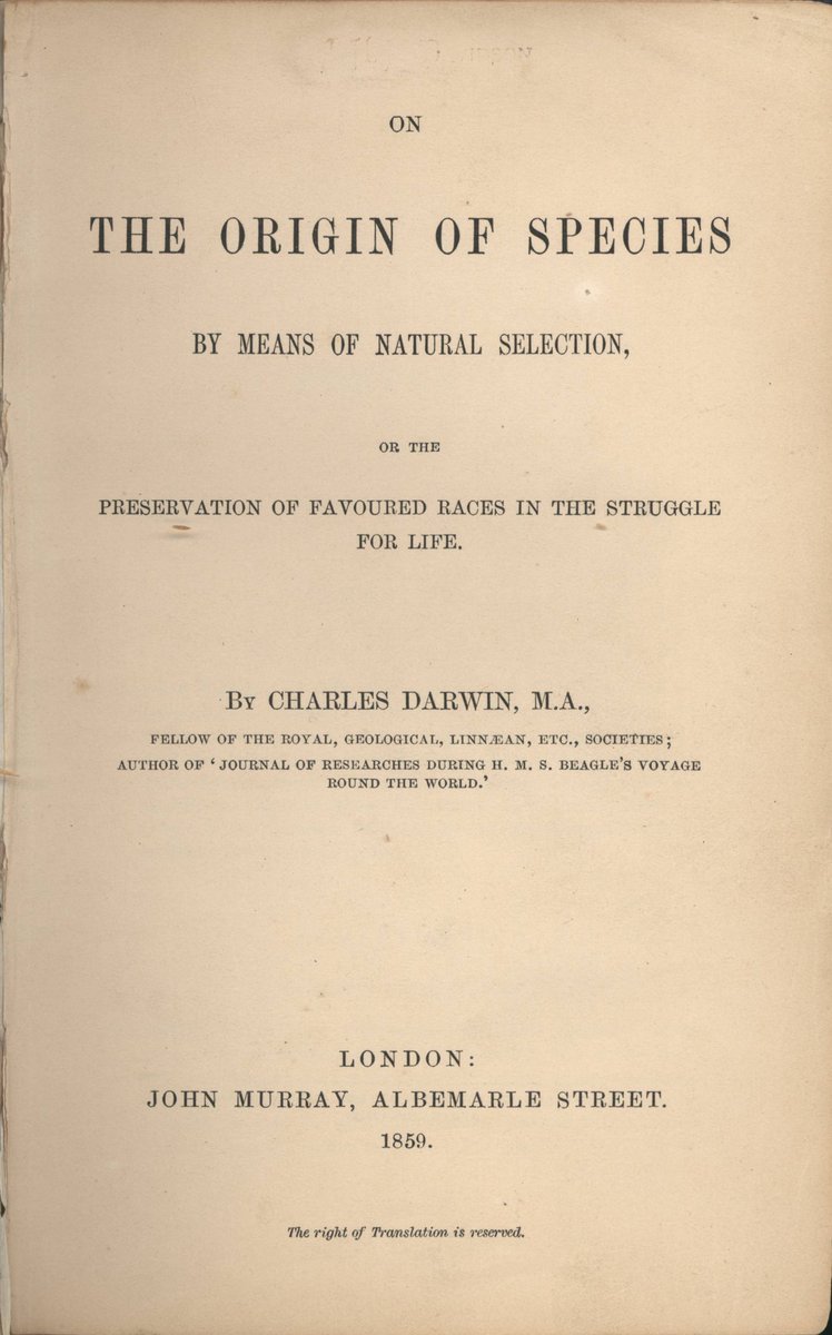 It was on this day (24 November) 160 years ago that former @ShrewsSchool pupil, Charles Darwin, published his ground-breaking work: ‘On the Origin of Species’.  Am taking a quiet moment to consider the extraordinary impact of our most celebrated Old Salopian. #originalshrewsbury