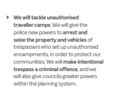 So the Tories got rid of most the legal campsites. Now there is nearly nowhere left to camp legally, anywhere they do camp will end up with them arrested and their homes and property seized.This could spell the end of their way of life. #ToryManifesto  #GE2019  