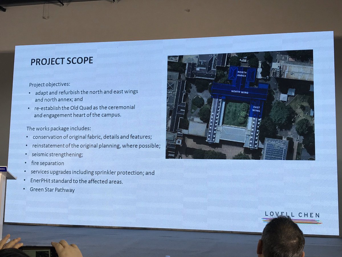 Next big session theme: RETROFITS! 2C. Again, the amazing  @AusPHAssoc reps came in with another outstanding case study (again in  @cityofmelbourne.;) This Lovell Chen beauty, presented by Milica Tumbas, reviewed the complexity and flexibility offered by  #EnerPHIt.  #iphc23