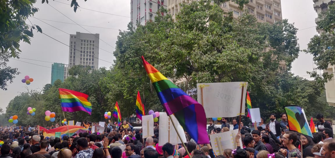 No one deserves to be discriminated on the grounds of who they love as love is love. #happypride everyone #delhipride2019 #delhipride