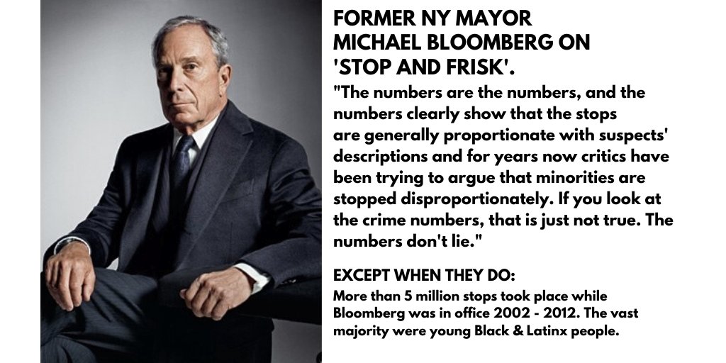8/Guliani was replaced by an Independent, Mayor Michael Bloomberg who would transform ‘Broken Windows’ into the ‘Stop and Frisk’ policy. This policy would disproportionately target Black & Latinx people at a ratio of 9 to 1; of which over 90% were found to be completely innocent.