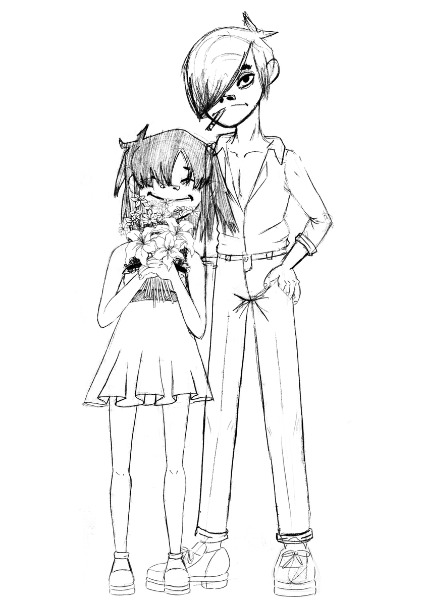 skyphoenixbloom's tweet photo. Assorted pencil sketches of Noodle and Stu…
#gorillaz #2nu #stoodle https://t.co/5orTJVpV0I