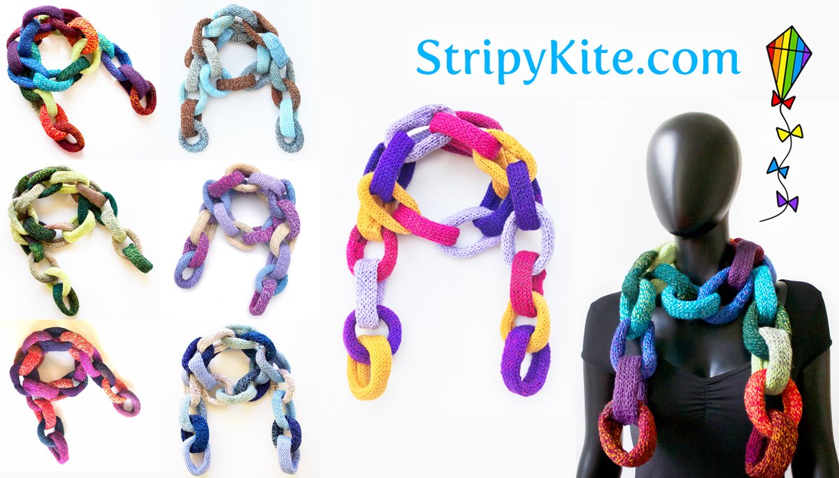 All your #friends will admire your new Chain Scarf! etsy.com/shop/StripyKit… 

#CraftHour #CraftBuzz #OnlineCraft #ukcraftershour #WomanInBizHour #EtsyShop #HandmadeGifts #HandmadeHour #EtsyGifts #Etsy