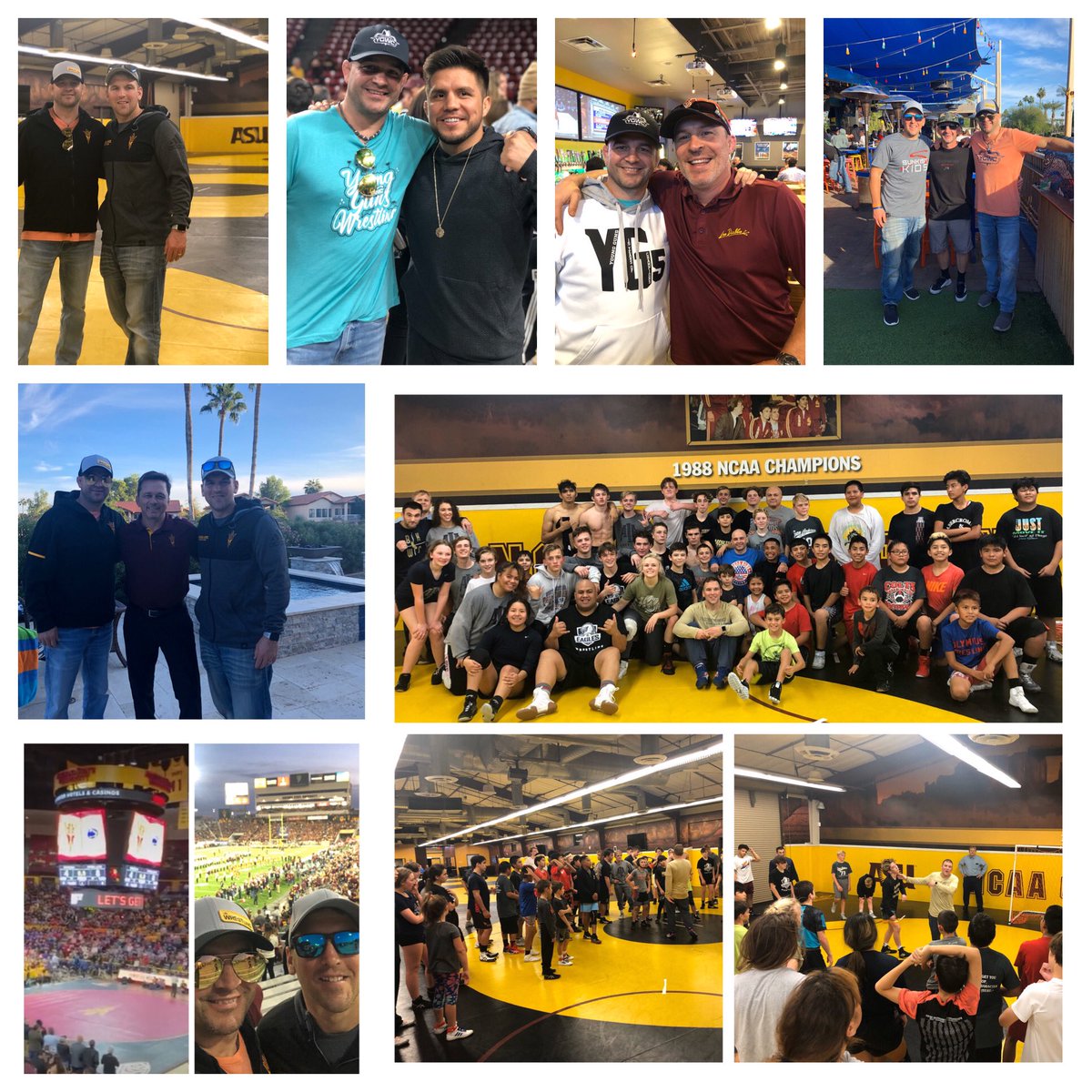 Had a great time in Arizona.  Thanks to the Sunkist kids and to the ASU staff for having us out for a clinic, match and game.   Always great seeing old friends and making new ones!