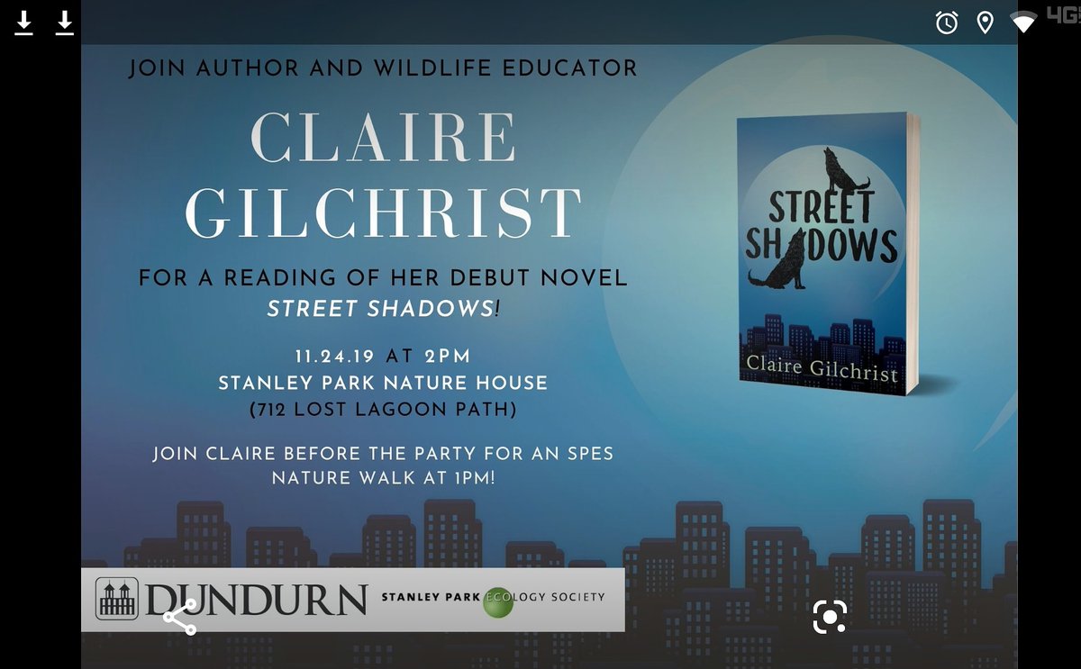 gilchristwrites's tweet photo. Ever wondered what Vancouver coyotes are doing in the city? Find out and get a copy of #streetshadows signed at the Nature House at #stanleypark today. #Vancouver #vancouverkids #vancouverevents #nature #SundayFunday https://t.co/b0FRUoHOWo