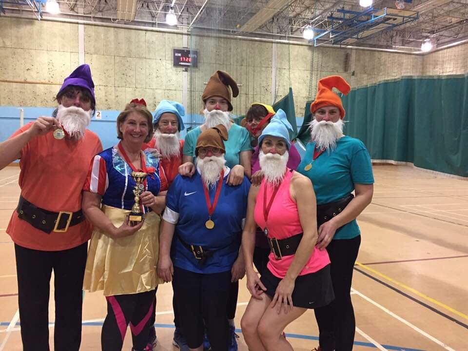 Congratulations to Hatfields Walking Netball team who won a charity tournament today. #snowwhiteandthe7dwarfs #walkingnetball #netball #netballfamily