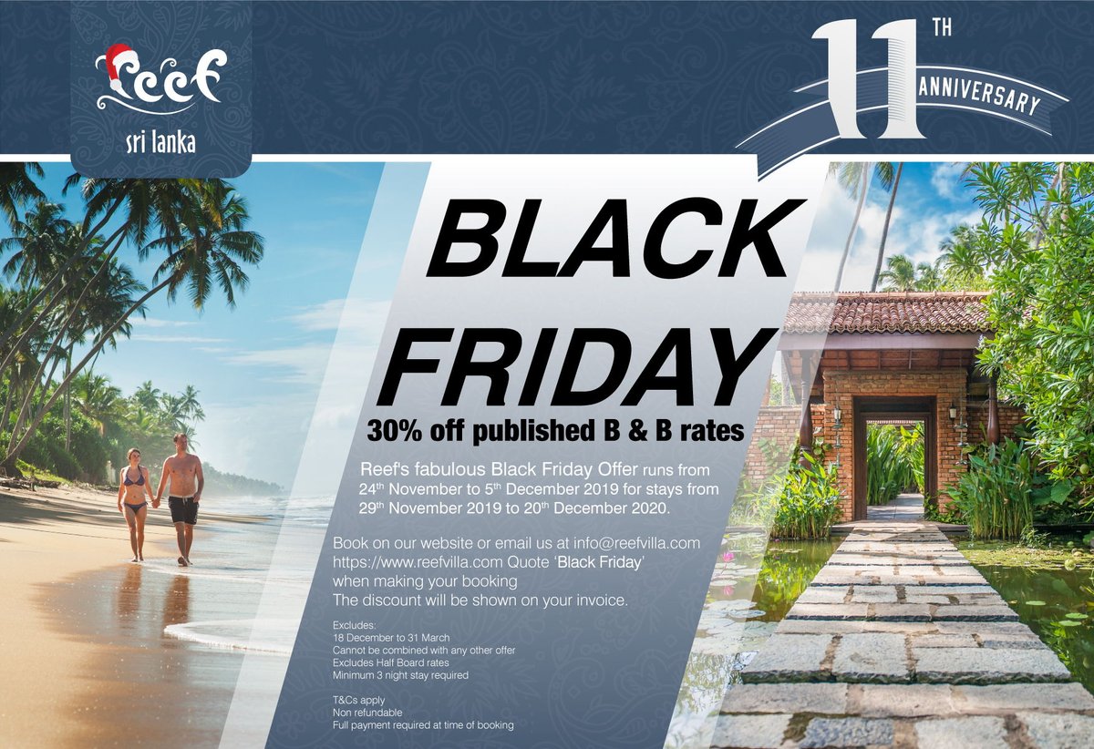 This wonderful Black Friday offer is available now to book until 5 December 2019, for stays 29/11/19 - 20/12/20. Book now, don't miss out!