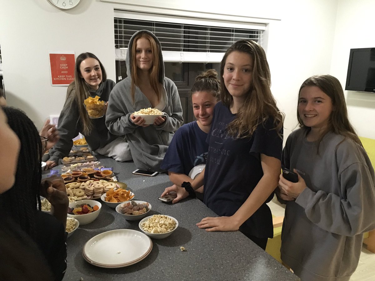 portwayhouse's tweet photo. Another busy weekend - a tree to decorate, snacks to enjoy and games to play! #almostthere #tiredgirls https://t.co/EWI9SzATBK