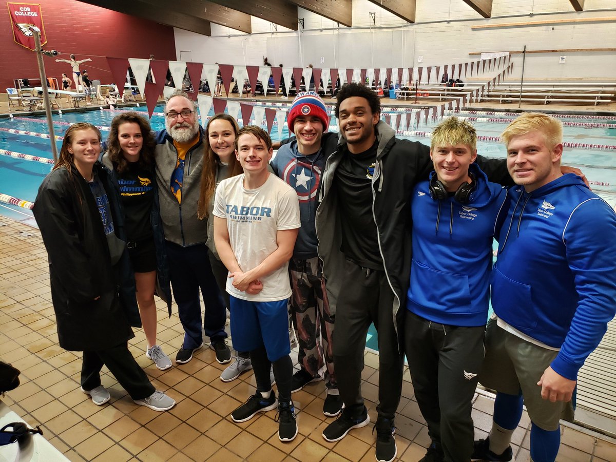 We are going to put academics and safety first and head back to Hillsboro before the final session in Cedar Rapids. A big Bluejay thank you to our hosts <a href="/CoeSwim_Dive/">Coe Swim and Dive</a>. #KohawkInvite #TaborProud