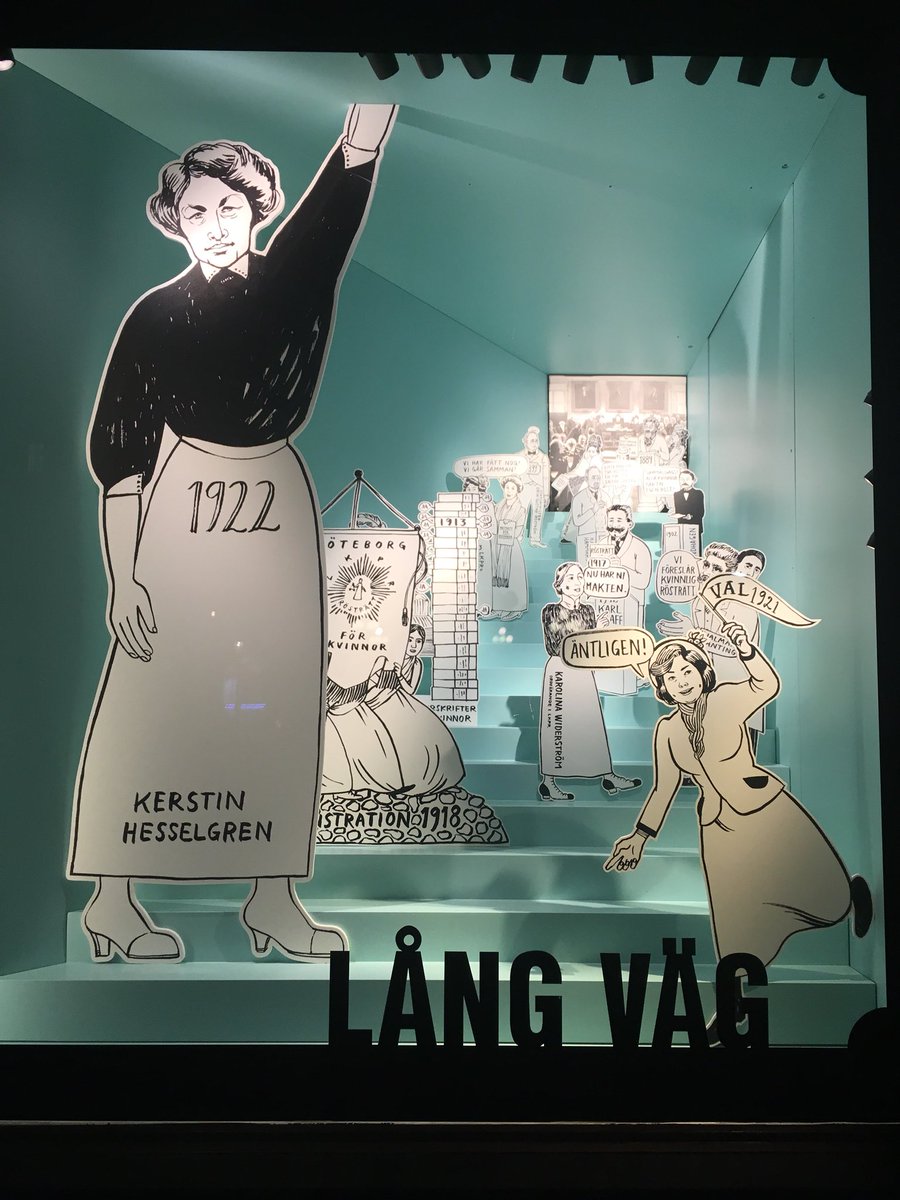 Det här. Så viktigt. Det finns inget som är självklart. Allmän rösträtt, kvinnlig rösträtt är något som många kämpat för. Tack till dem som vågat ta striden❤️