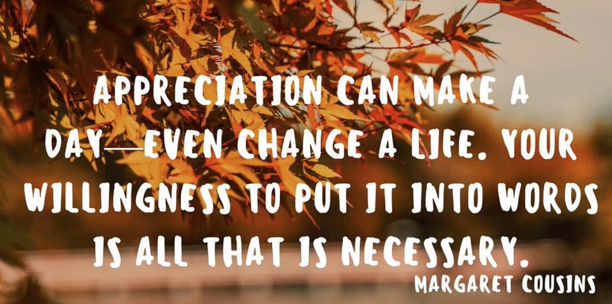 jerifarmer1234's tweet photo. Indeed.  I try to make sure people feel appreciated.  It matters! https://t.co/IajBIiFHl8