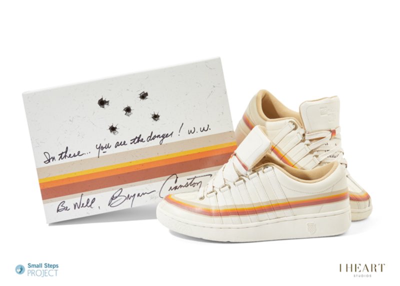 Bryan Cranston (@BryanCranston) on Twitter photo 2019-11-24 19:49:20 These sneakers - signed by me - could be yours! @SmallStepsDocs provides shoes, emergency aid and education to children who live and scavenge for food on landfill sites. Just go to: smallstepsproject.org/bryan-cranston #CelebrityShoeAuction bit.ly/1WfLBdq Thanks, and good luck!! BC These sneakers - signed by me - could be yours! @SmallStepsDocs provides shoes, emergency aid and education to children who live and scavenge for food on landfill sites. Just go to: smallstepsproject.org/bryan-cranston #CelebrityShoeAuction bit.ly/1WfLBdq Thanks, and good luck!! BC