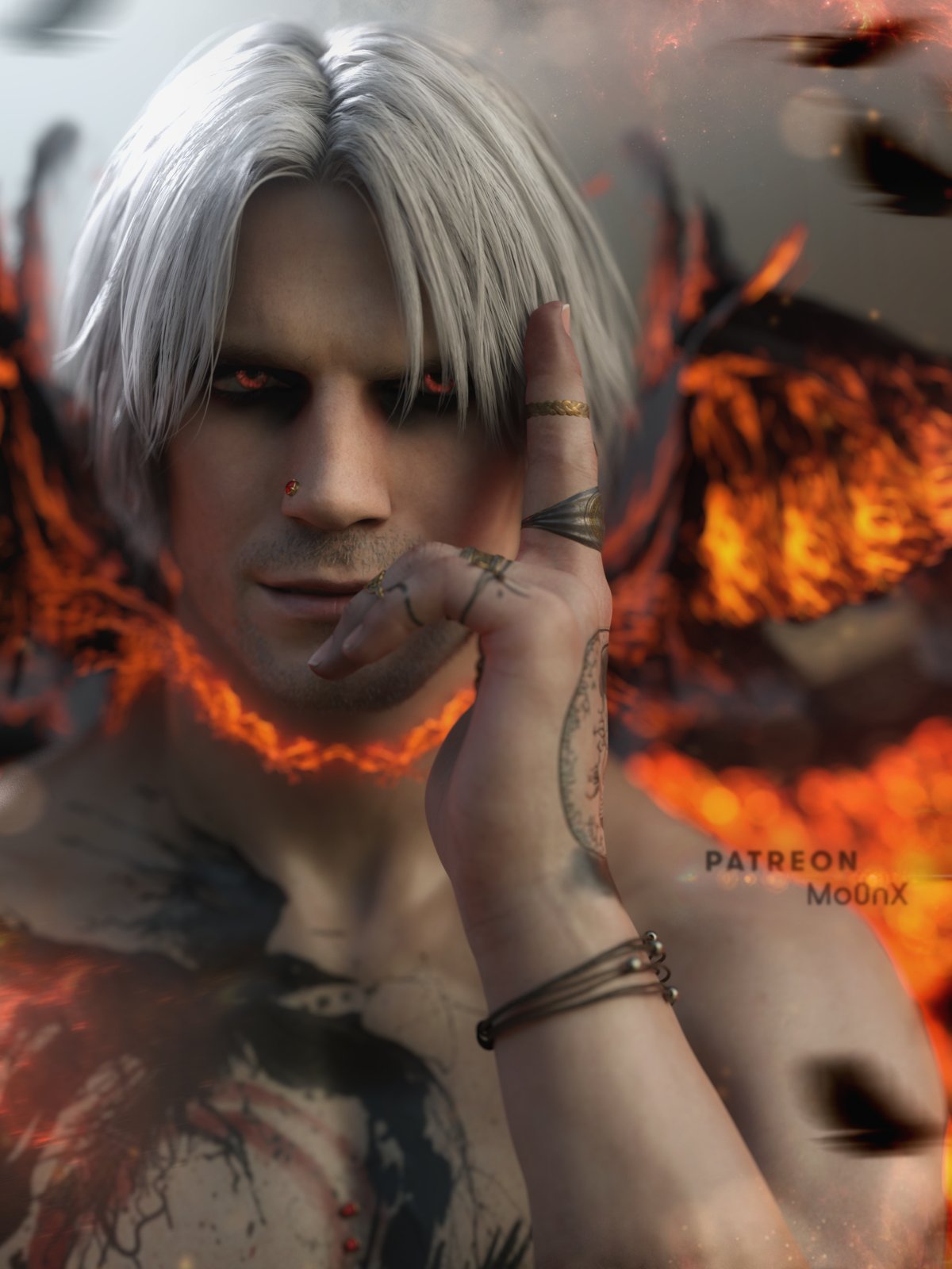 micono🐟 on X: #DMC #Dante As snow  / X