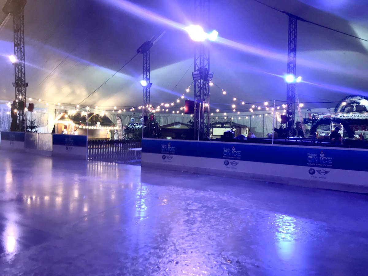 ICE 🧊 ICE 🧊 BABY it’s only been 48h and the ice is nearly ready ⛸  #getyaskateson  we open this Thursday all sessions half price that day  a few spaces available ⛸it’s looking  <a href="/reigateonice/">Reigate On ice</a> ⛸ book now reigateonice.co.uk priory park #Reigate
