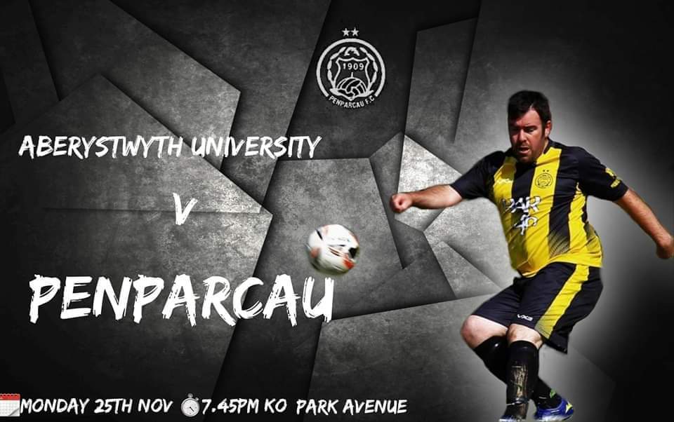 FcPenparcau's tweet photo. Straight back to league action tommorrow night as we take on @AberUniFC  at park avenue, come down support the boys #wegoagain #upthearky https://t.co/rIbgwiRz6o