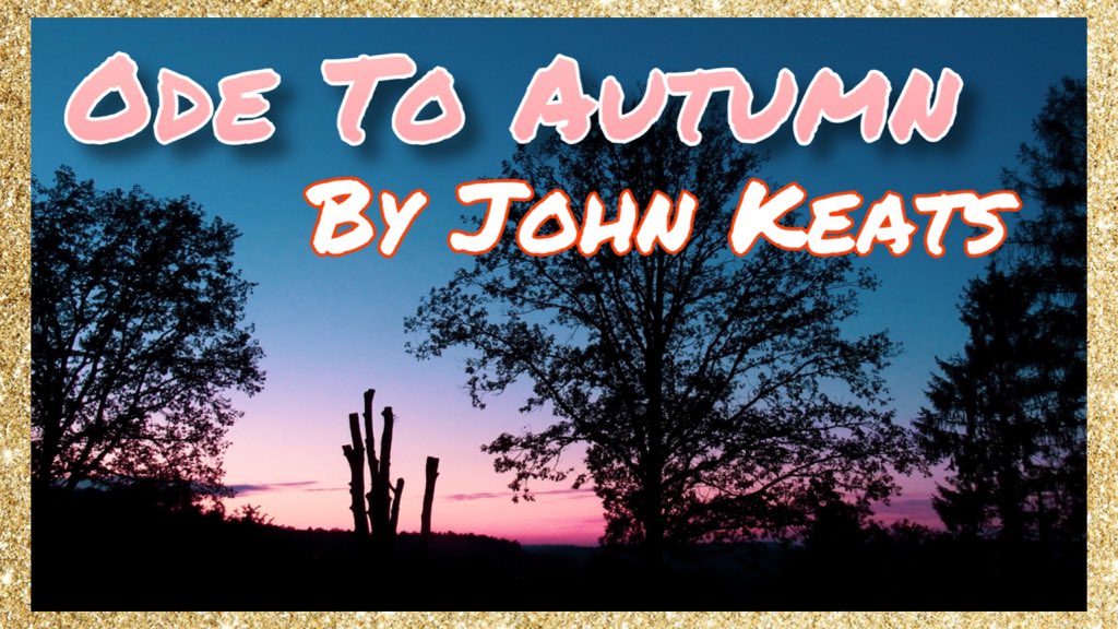 Loving some John Keats 😍
youtu.be/l00w05HsxHs