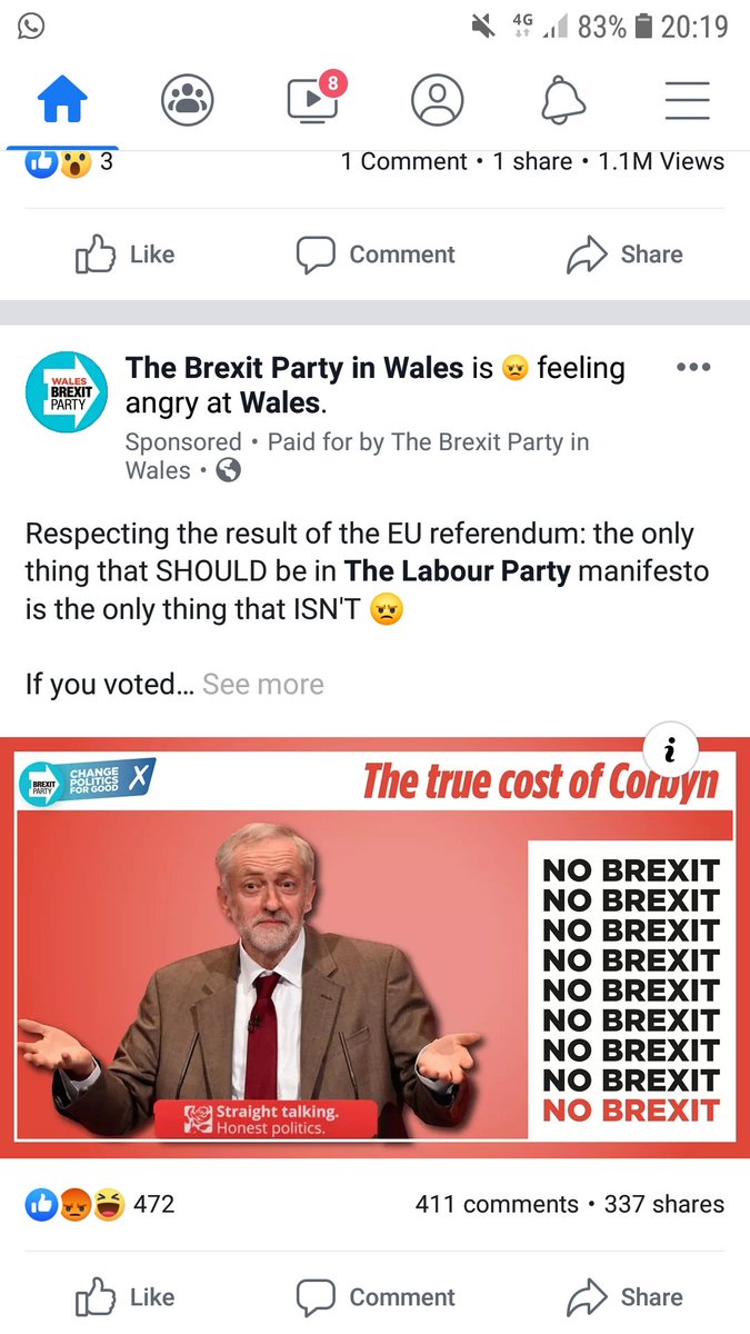 KTTOUT's tweet image. I'm not 100% sure that the @brexitparty_uk intentionally wanted to advertise that they were "feeling angry at Wales"