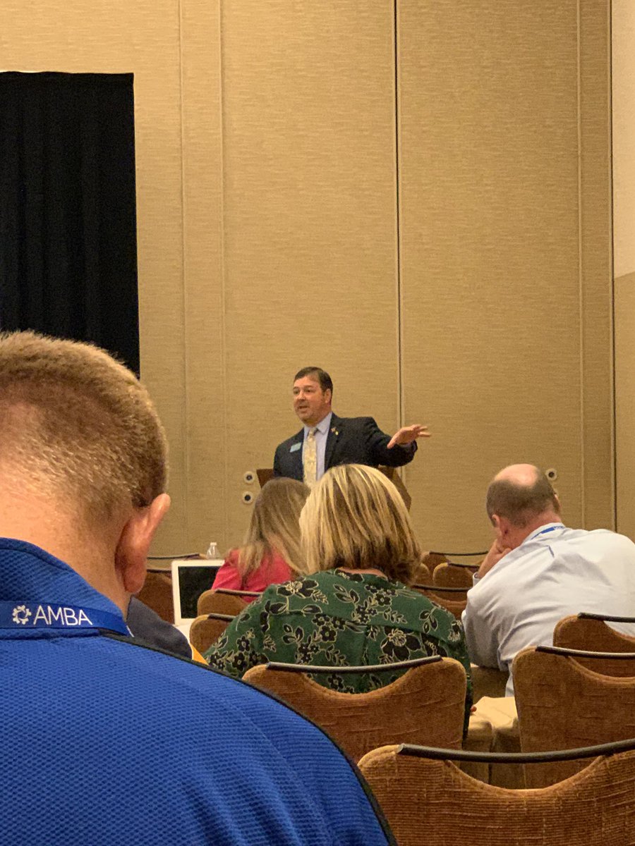 PrincipalGilpin's tweet photo. Great to hear @tmac602 from @INPrincipals share insight on how to be intentional about living a balanced life as a principal #iaspfc2019 https://t.co/1njDjEYuDo