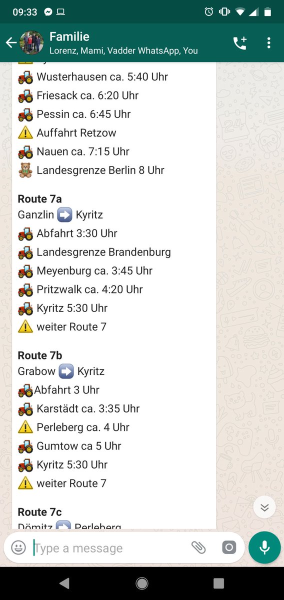 According to internal comms, the protest will consist of 10,000+ tractors.All of this is being coordinated by the farmers themselves (mainly via WhatsApp groups), people that in a highly industrialised country such as Germany are still commonly thought to be "simple folk".