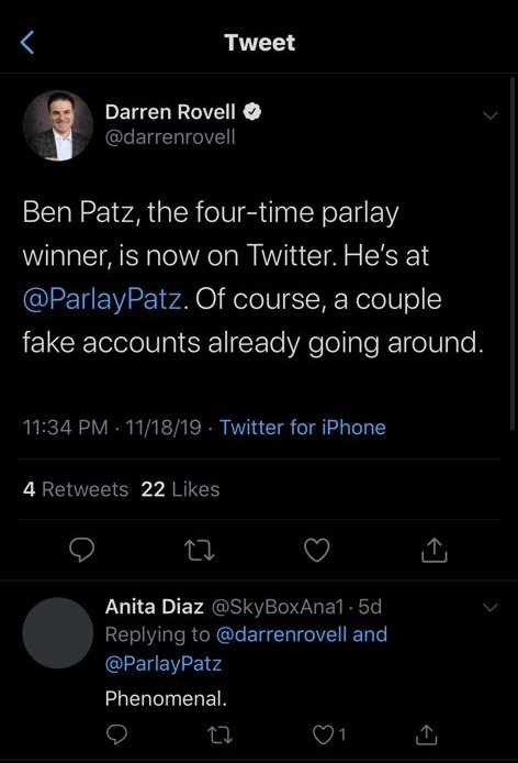 "A couple of fake accounts going around but this was is real" and it being fake is so on brand for Darrell