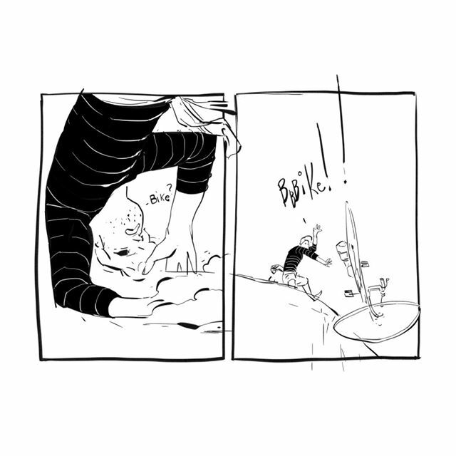 tsoukn's tweet photo. spoilers.
I'm inking Chapter 3: Road Blaster in reverse order, "spoil fast", as they say.
no worries.
.
.
.
.
.
#iland #ilandcomic #cycladpunk #comics #comic #cyclades #cyclades_islands #islands #greece #wacom #wacomcintiq #digitalcomics #comicsart #indi… https://t.co/f5ctFTj9V8 https://t.co/rGpB5OBgFW