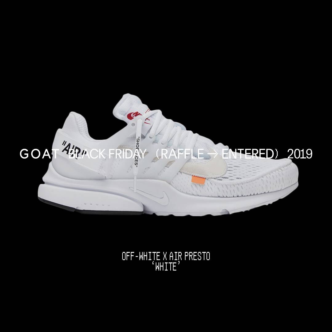 Kiddie___'s tweet image. Enter the #GOATBlackFriday raffle for a chance to win sneakers, credit and other exclusive prizes. goat.app.link/eFx2ucw0l1