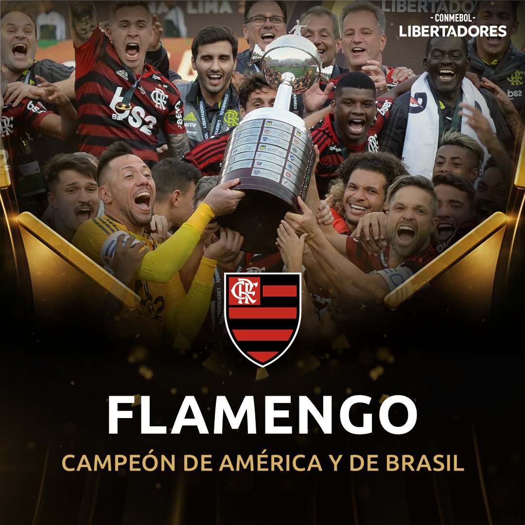 CONMEBOL Libertadores (@libertadores) on Twitter photo 🇧🇷🏆🔴⚫️ ¡Un fin de semana histórico! Sin jugar, #Flamengo se consagró campeón del <a href="/Brasileirao/">Brasileirão Betano</a> un día después de ganar la #Libertadores.
Hacía 10 años que no conquistaba el campeonato brasileño. ¡Alegria não tem fim! 🇧🇷🏆🔴⚫️ ¡Un fin de semana histórico! Sin jugar, #Flamengo se consagró campeón del <a href="/Brasileirao/">Brasileirão Betano</a> un día después de ganar la #Libertadores.
Hacía 10 años que no conquistaba el campeonato brasileño. ¡Alegria não tem fim!