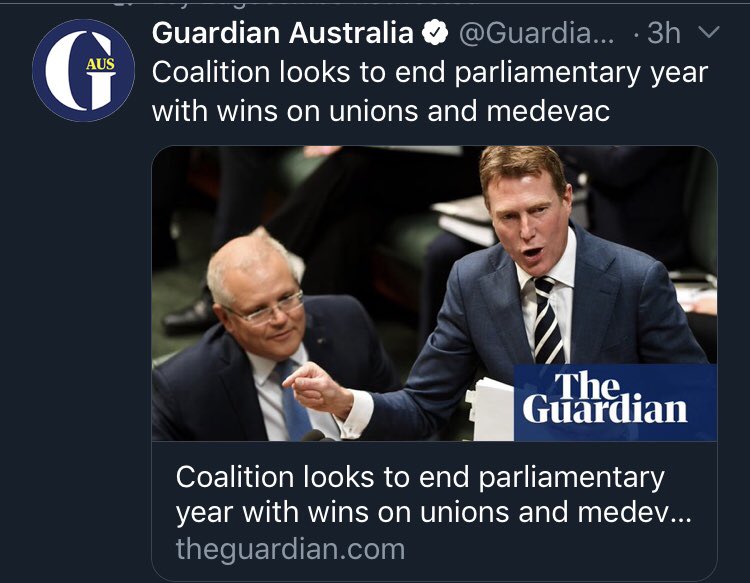iMusing's tweet photo. Morrison looks to end year with driving refugees to their deaths and more wages suppression. https://t.co/qPKcg6BB2s