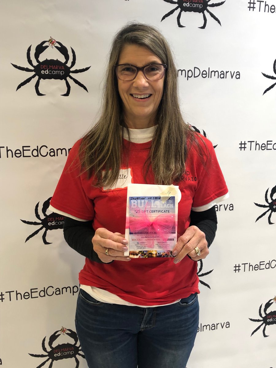 TheEdCampDLMVA's tweet photo. Thanks for an awesome give away item, Bull on the Beach OC! Thanks for supporting #TheEdCampDelmarva! https://t.co/Jbqmfr48fe
