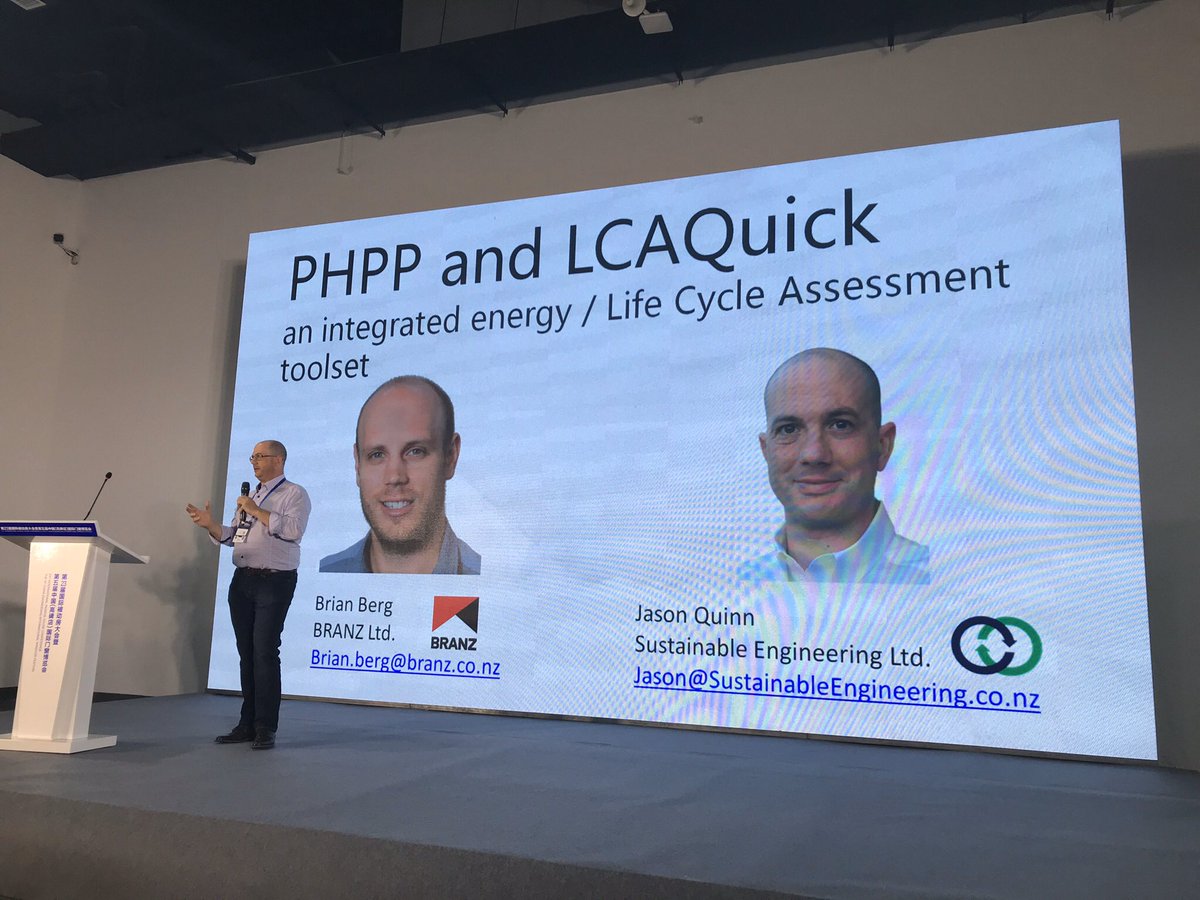 NZ’s Jason Quinn followed with a demo of a tool being developed in collaboration with  @BRANZlive, and reached the same conclusion using 3 smaller  @PHI_NZ projects:  #Passivhaus + low  #UCE’s is the  #KillerApp.  #IPHC23