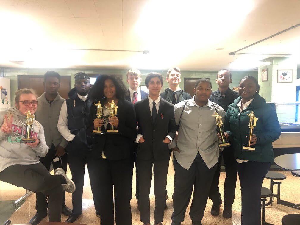 Debaters having fun at Fenwick Sat!