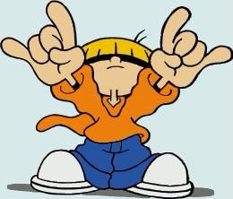 hyungu as wallabee “numbuh four” beatles-blond-edgy on the outside, softie on the inside-will do anything for numbuh 3 bc precious child-literally same hand signs smh