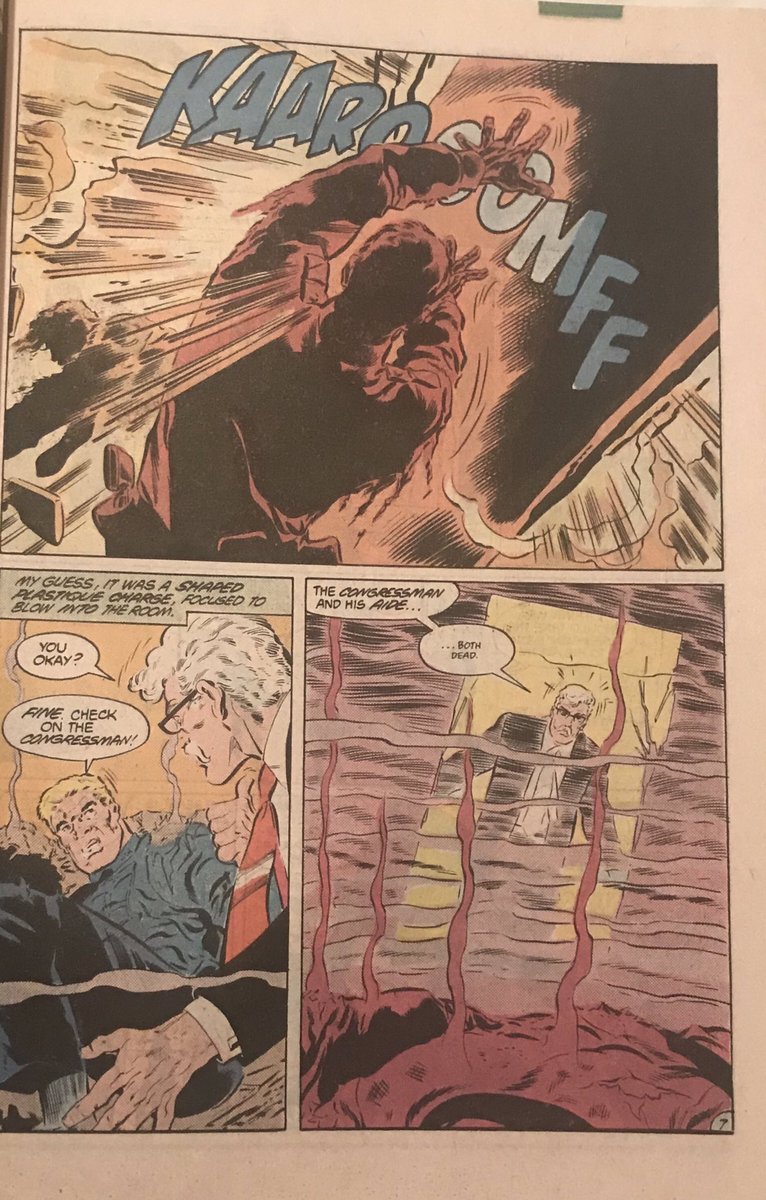 This is another of Aparo’s signature panels, “the Aparo explosion”, such a powerful shot, it comes off the page and right at you